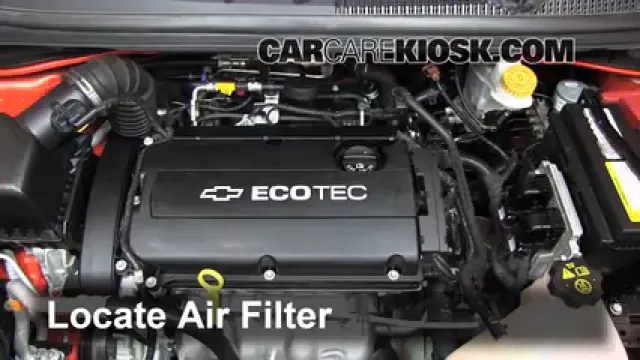 2012 Chevrolet Sonic LT 1.8L 4 Cyl. Sedan Filtre à air (moteur) Changement